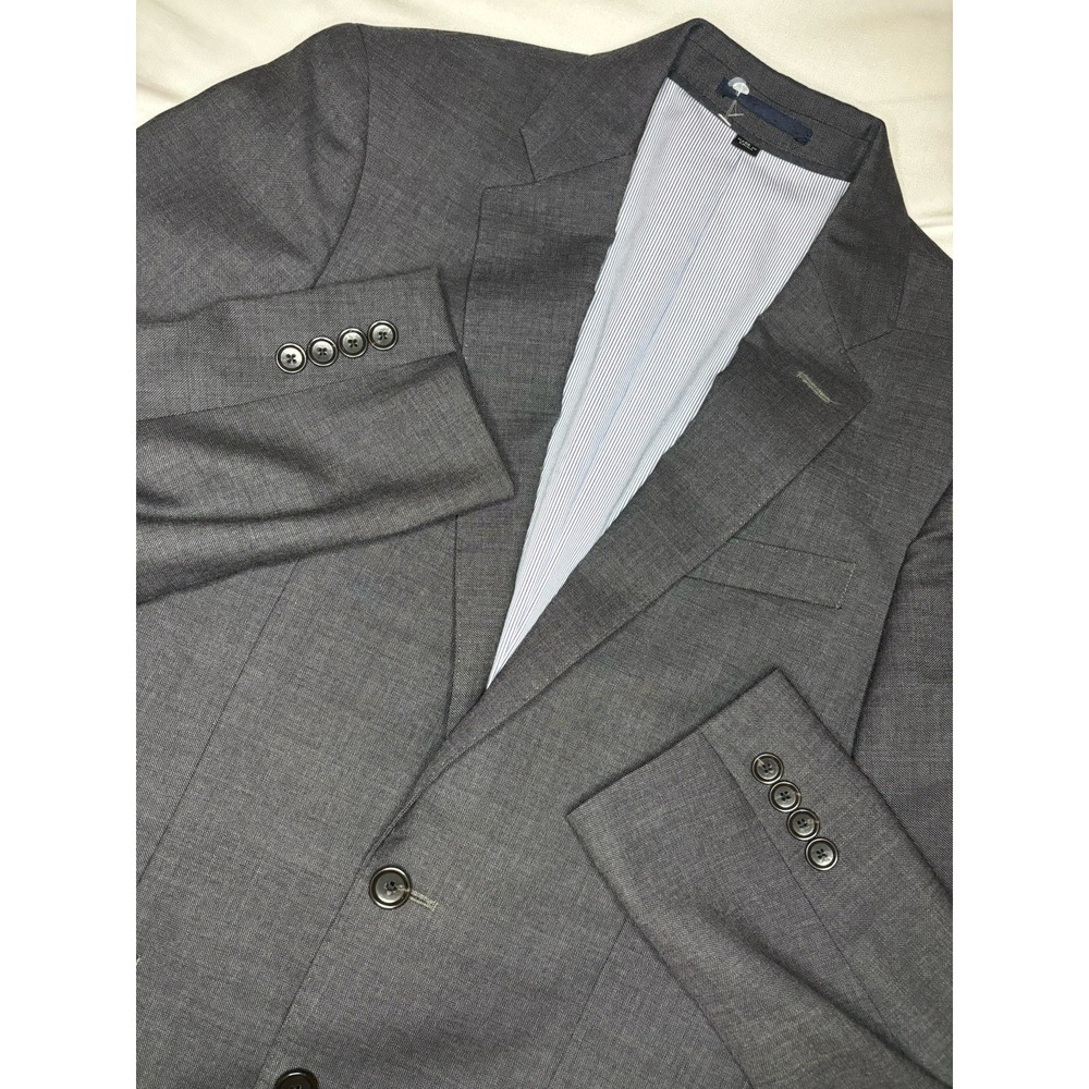 J. Crew Ludlow Blazer Men's 36S Gray Italian Tollegno 1900 Wool Slim Fit Jacket
